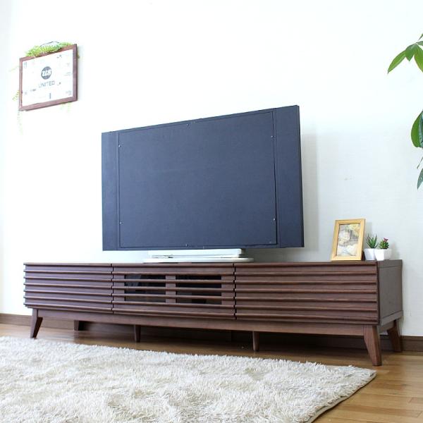テレビボード ナチュラル ブラウン 完成品 175 幅 センチ テレビ台 ローボード おしゃれ 収納...