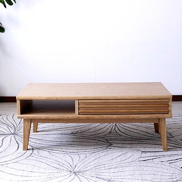 センターテーブル ナチュラル ブラウン 幅 100 センチ cm テーブル リビングテーブル ローテ...