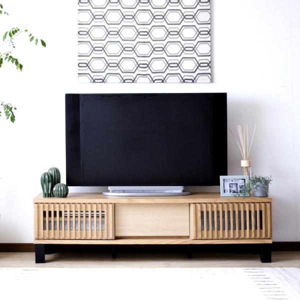 テレビボード ナチュラル ウォールナット 完成品 150 幅 センチ テレビ台 ローボード おしゃれ...