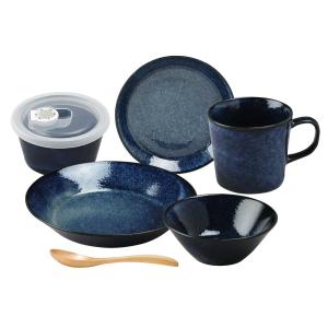 ネイビー 6点セット ナチュラルカラー 567-503 一人暮らし