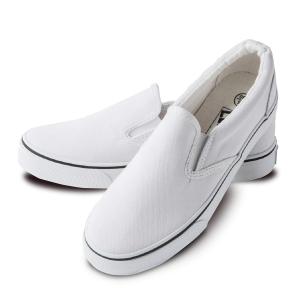 メンズ レディース スリッポン デッキシューズ 無地 黒 白 ライン キャンバス カジュアル スニーカー 男女