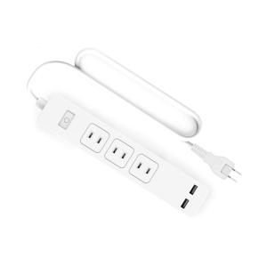 Meross WiFi スマート電源タップ AlexaGoogle Home 対応 個別スイッチ 3個口+2USB 1.8m MSS425JP-VC
