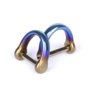 TISUR キーリング チタン 鍵 車 バイク キーホルダー かわいい Dリング スマートキー用に キーチェーン 艶のある表面