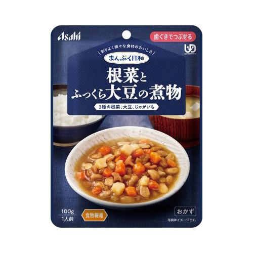 まんぷく日和　根菜とふっくら大豆の煮物 / 100g
