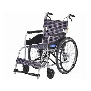 未使用 日進医療器 アルミ自走用車いす NC-1CB ノーパンクタイヤ 日進医療