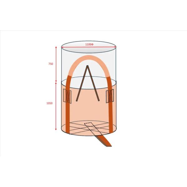 ECOフレコンバック10枚セット 丸型 反転ベルト付 コンテナバッグ 建設 建築 土木 工事 廃棄物