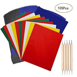 Yesallwas トレーシングペーパー カーボン紙 多色 100枚セット