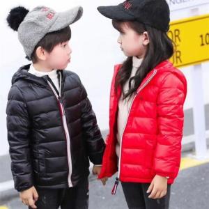 子供ダウンジャケット カラフルファスナー 秋冬 ダウン 女の子 男の子 フード付き ダウンコート 人気 ダウンジャケット 子供服ジャケット KIDS 5色 激安