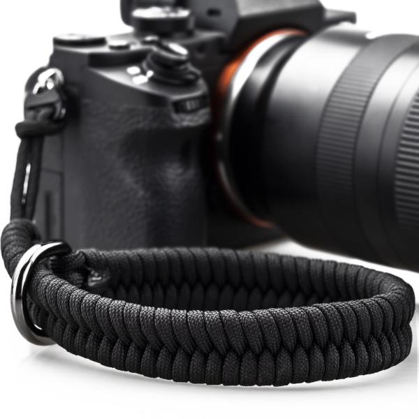 カメラリストストラップ デジタル一眼レフカメラ用 クイックリリースカメラハンドストラップ 安全なコネ...