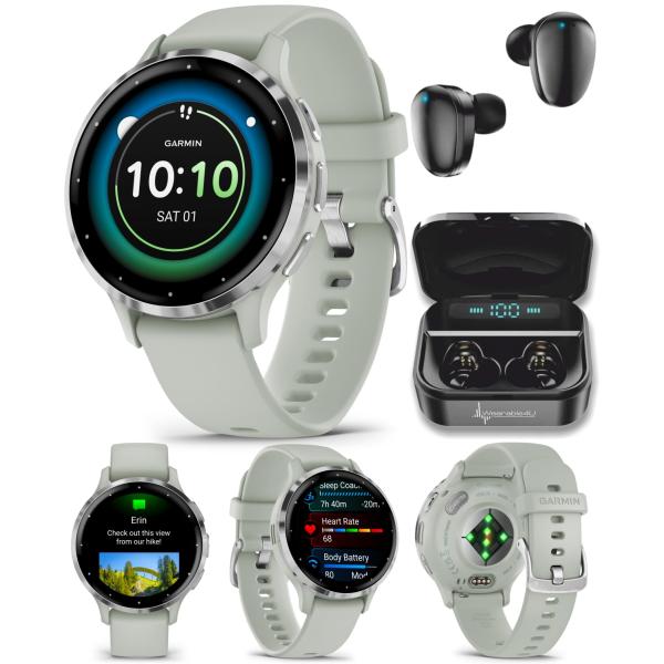 Wearable4U Garmin Venu 3S GPS Smartwatch, AMOLED D...