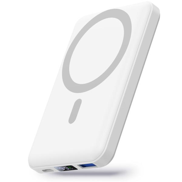 Yiisonger Wireless Power Bank, Slim 10000mAh Magne...