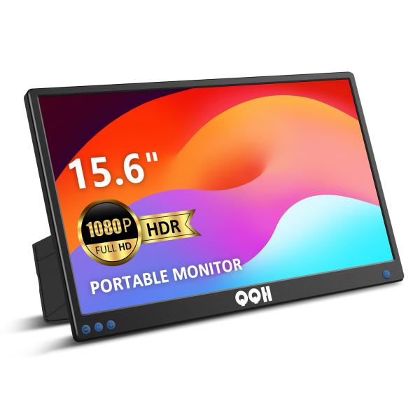 QQH Portable Monitor for Laptop, 15.6&quot; Portable Tr...