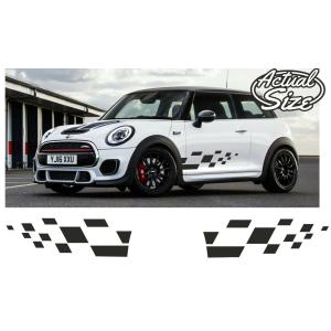 カスタム グラフィック デカール ステッカー 車体用 / BMW MINI Cooper S Clubman ミニ クーパー クラブマン / サイド ストライプス 1006｜ltandpjapan