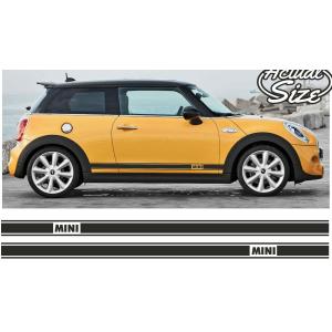 カスタム グラフィック デカール ステッカー 車体用 / BMW MINI Cooper S Clubman ミニ クーパー クラブマン / サイド ストライプス 1004｜ltandpjapan