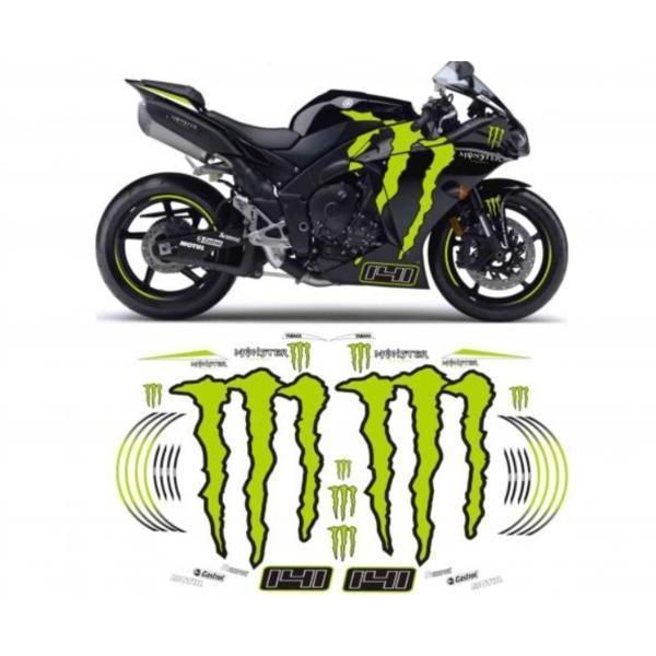 グラフィック デカール ステッカー 車体用 / ヤマハ YZF-R1 YZF-R6 / モンスターエ...