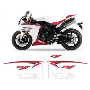 グラフィック デカール ステッカー 車体用 / ヤマハ YZF-R1 / 2009 WHITE RE...