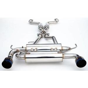 Infiniti インフィニティ FX35 2003-2008 (FX45 03-05) Invidia Single Layer Titanium Tip Cat-Back Exhaust GEMINI 単層チタンエンドマフラー｜ltandpjapan