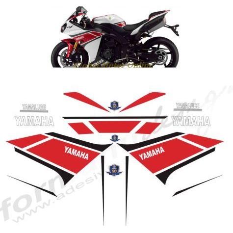グラフィック デカール ステッカー 車体用 / ヤマハ YZF-R1 / WGP 50周年記念 50...