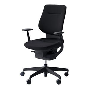 コクヨ イング イス ブラック クッションタイプ デスクチェア 事務椅子 座面が360°動く椅子 CR-G3203E6G4B6-VN