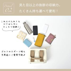ラウンドバッグ ゴルフ トートバッグ ファスナ...の詳細画像3