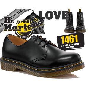 ドクターマーチン 3ホール 1461 ブラック Dr.Martens 3EYE GIBSON BLACK 3 HOLE SHOES 1461Z ギブソン シューズ メンズ レディース 11838002 カジュアル