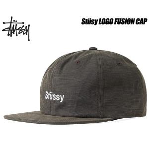 ステューシー キャップ STUSSY LOGO FUSION CAP black　6パネル スナップバック 帽子 ブラック グレー 131691 Stssy｜ltd-online