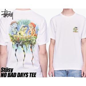 ステューシー Tシャツ STUSSY NO BAD DAYS TEE white 1904390 ホワイト T-シャツ 白 イグアナ スチューシー ラスタ｜ltd-online