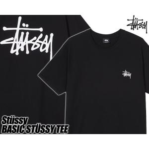 ステューシー Tシャツ STUSSY BASIC STUSSY TEE BLACK 1904416 ベーシック T-シャツ TEE ブラック ショーンフォント｜ltd-online