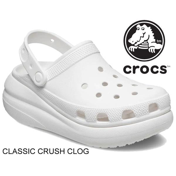 クロックス クラシック クラッシュ クロッグ crocs CLASSIC CRUSH CLOG WH...