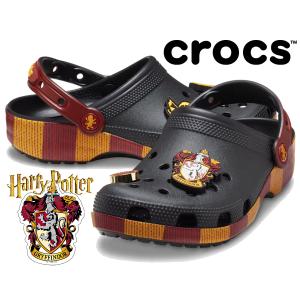 クロックス ハリー ポッター グリフィンドール クラシック クロッグ crocs HARRY POTTER GRYFFINDOR CLASSIC CLOG MULTI 210553-90h ブラック レッド コラボ