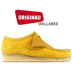 クラークス ワラビー CLARKS WALLABEE YELLOW SUEDE 26154742 イエロー スウェード クレープソール スエード カジュアル シューズ｜ltd-online