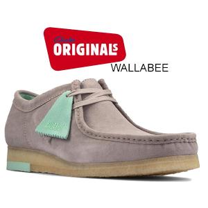 クラークス ワラビー CLARKS WALLABEE GREY COMBI 26160202 グレーコンビ スウェード クレープソール スエード カジュアル シューズ｜ltd-online