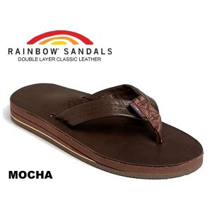 レインボーサンダル ダブルミッドソール RAINBOW SANDALS DOUBLE LAYER MOCHA 302alts モカ レザー サンダル メンズ トングサンダル レジャー 厚底｜ltd-online