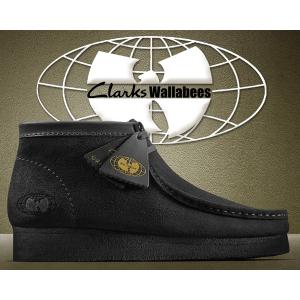 クラークス ワラビー ウータン・クラン CLARKS WALLABEE Wu Tang Clan BLACK SUEDE　Wu Wear ブラックスエード ワラビー ブーツ｜ltd-online