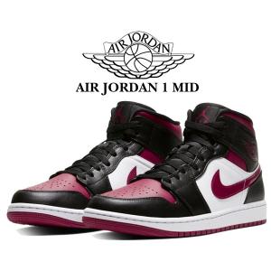 ナイキ エアジョーダン 1 ミッド NIKE AIR JORDAN 1 MID black/noble red-white 554724-066 スニーカー AJ1 BRED TOE メンズ｜ltd-online