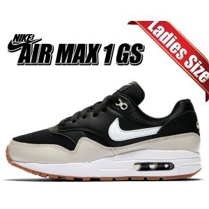 ナイキ エアマックス 1 GS NIKE AIR MAX 1(GS) black/white-light bone 807602-011 スニーカー ガールズ レディース エア マックス ブラック ライトボーン｜ltd-online