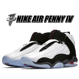 ナイキ エア ペニー 4 NIKE AIR PENNY IV white/black-true red 864018-101 スニーカー バッシュ アンファニー・ハーダウェイ マイアミ・ヒート｜ltd-online