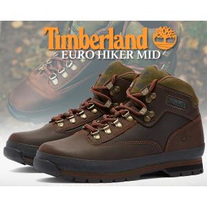 ティンバーランド ユーロハイカー ミッド Timberland EURO HIKER MID MD BROWN FULL GRAIN 95100 TB095100 214 ハイキング ブーツ  ブラウン ビーブロ｜ltd-online