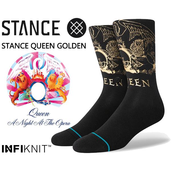 スタンス ソックス クイーン コラボ STANCE QUEEN GOLDEN BLACK a545c...