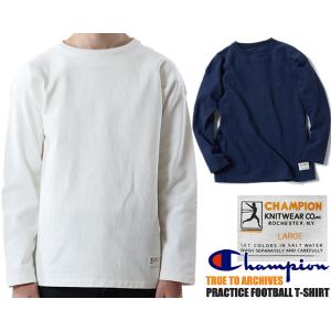 チャンピオン トゥルートゥーアーカイブス プラクティスフットボール Tシャツ Champion TRUE TO ARCHIVES PRACTICE FOOTBALL T-SHIRT c3-t422 ロングスリーブ｜ltd-online