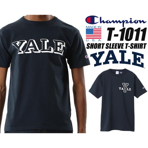 チャンピオン T1011 ショートスリーブ Tシャツ イェール大学 Champion T-1011 ...