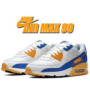 ナイキ エアマックス 90 NIKE AIR MAX 90 white/wht-varsity maize ct4352-101 スニーカー AM90 ホワイト ブルー イエロー｜ltd-online