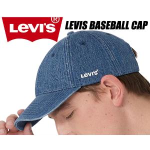 リーバイス ベースボールキャップ LEVIS BASEBALL CAP INDIGO d7589-0002 BLACKS 23H428 インディゴ デニム 帽子 アジャスター｜ltd-online