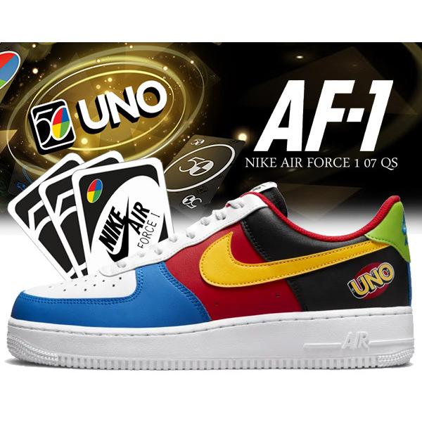 ナイキ エアフォース 1 07 ウノ NIKE AIR FORCE 1 07 QS UNO whit...