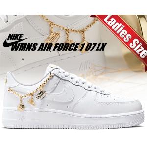 ナイキ ウィメンズ エアフォース 1 07 ラックス NIKE WMNS AIR FORCE 1 07 LX white/metallic gold dd1525-100 AF1 ホワイト メタリックゴールド チェーン｜ltd-online