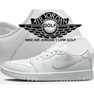 ナイキ エアジョーダン 1 ロー ゴルフ NIKE AIR JORDAN 1 LOW GOLF white/wht-pure platinum dd9315-110 ホワイト クロコ AJ1 LO スパイクレス｜LTD Online