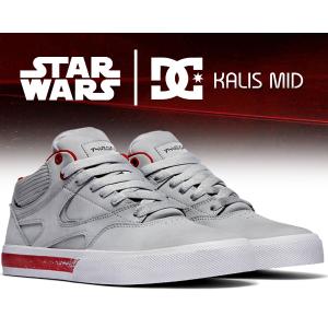 ディーシーシューズ スターウォーズ カリス ミッド DC SHOES STAR WARS KALIS MID GREY dm222105-gry ADYS300717 X-WING STARFIGHTER エックスウイング グレー｜ltd-online