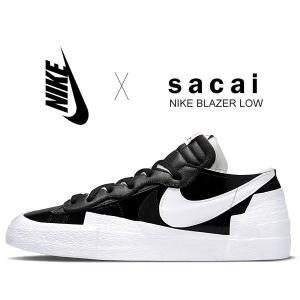 ナイキ ブレザー ロー サカイ NIKE BLAZER LOW / SACAI black/white-wht dm6443-001 ブラックパテント Black Patent Leather スニーカー｜ltd-online