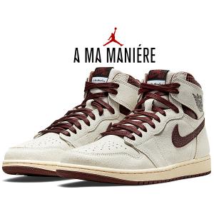 ナイキ エアジョーダン 1 ハイ ア マ マニエール NIKE AIR JORDAN 1 HI OG SP A Ma Maniere sail/burgundy crush do7097-100 スニーカー AJ1 A Ma Manire