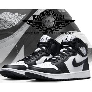 ナイキ エアジョーダン 1 ハイ ゴルフ NIKE AIR JORDAN 1 HIGH GOLF white/black dq0660-101 ゴルフシューズ AJ1 ハイカット スパイクレス ブラック パンダ｜LTD Online